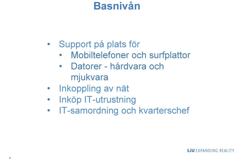 hårdvara och mjukvara Inkoppling av nät