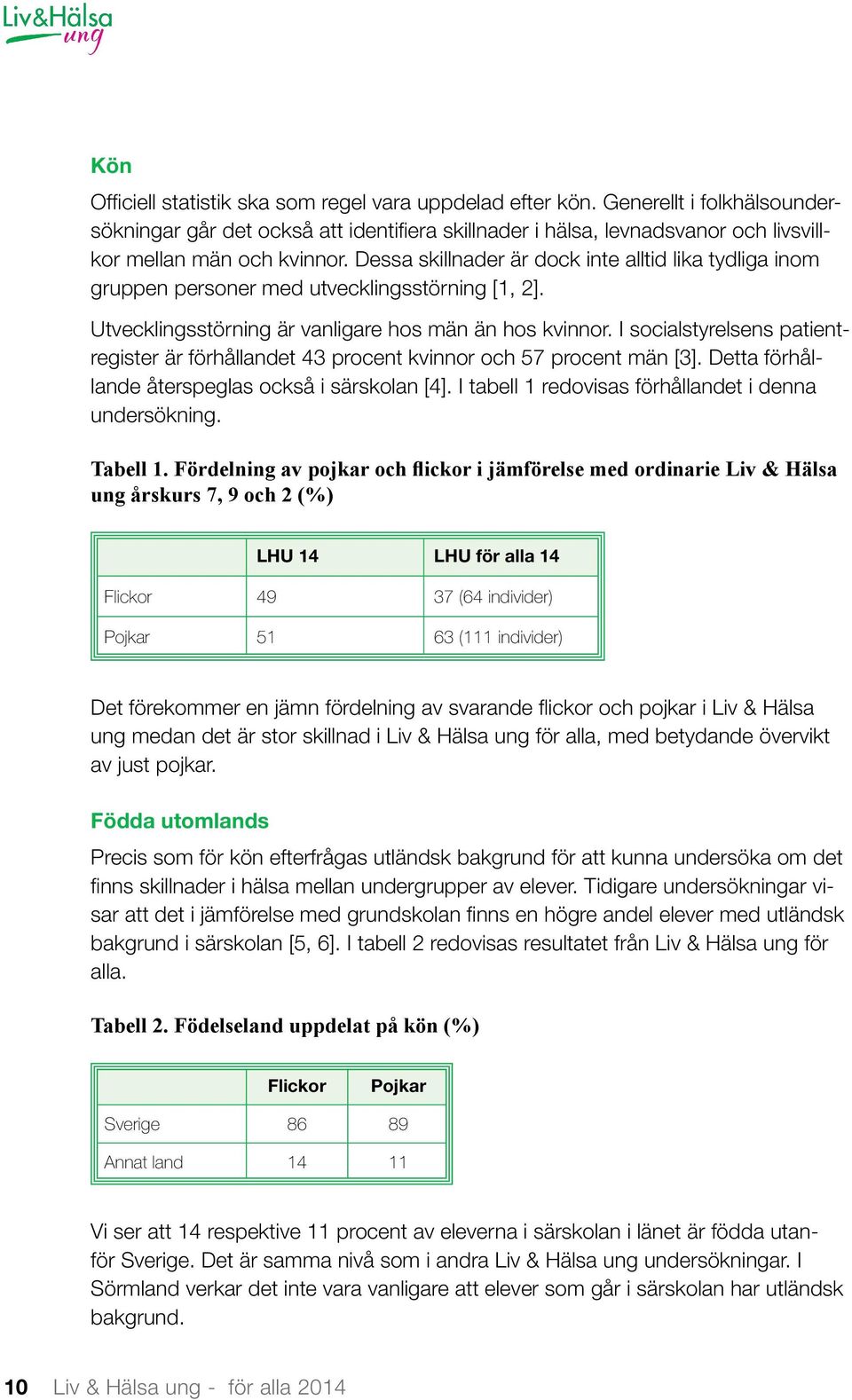 Dessa skillnader är dock inte alltid lika tydliga inom gruppen personer med utvecklingsstörning [1, 2]. Utvecklingsstörning är vanligare hos män än hos kvinnor.