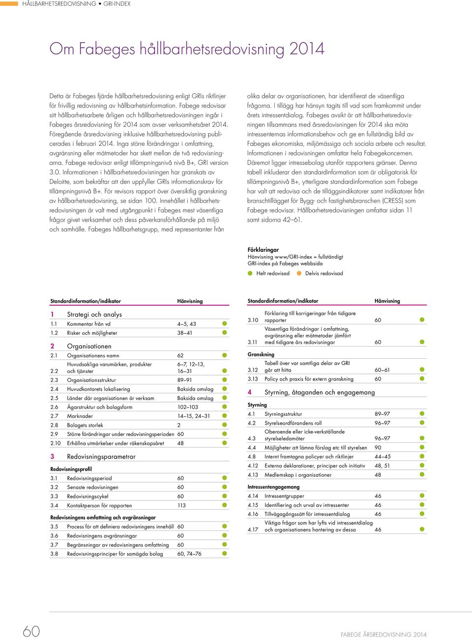 Föregående årsredovisning inklusive hållbarhetsredovisning publicerades i februari 214. Inga större förändringar i omfattning, avgränsning eller mätmetoder har skett mellan de två redovisningarna.