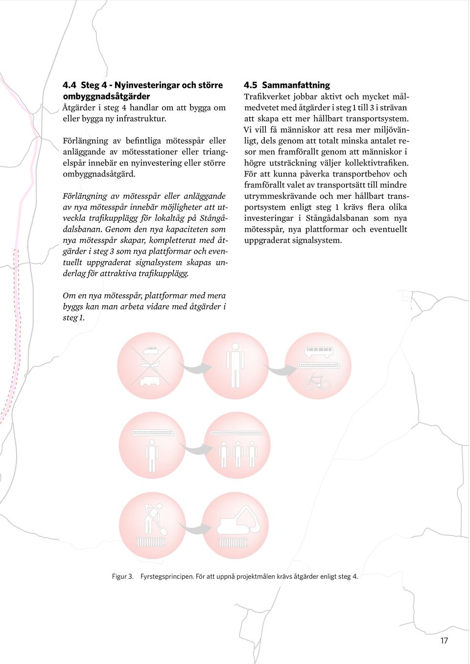 Förlängning av mötesspår eller anläggande av nya mötesspår innebär möjligheter att utveckla trafikupplägg för lokaltåg på Stångådalsbanan.