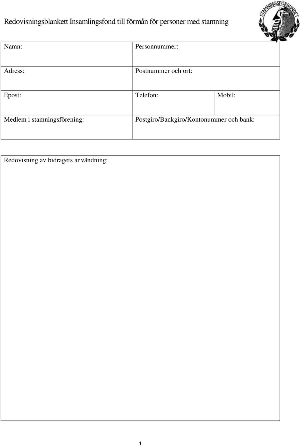 Epost: Telefon: Mobil: Medlem i stamningsförening: