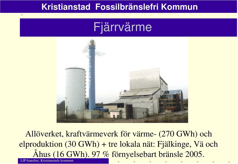 GWh) + tre lokala nät: Fjälkinge, Vä och