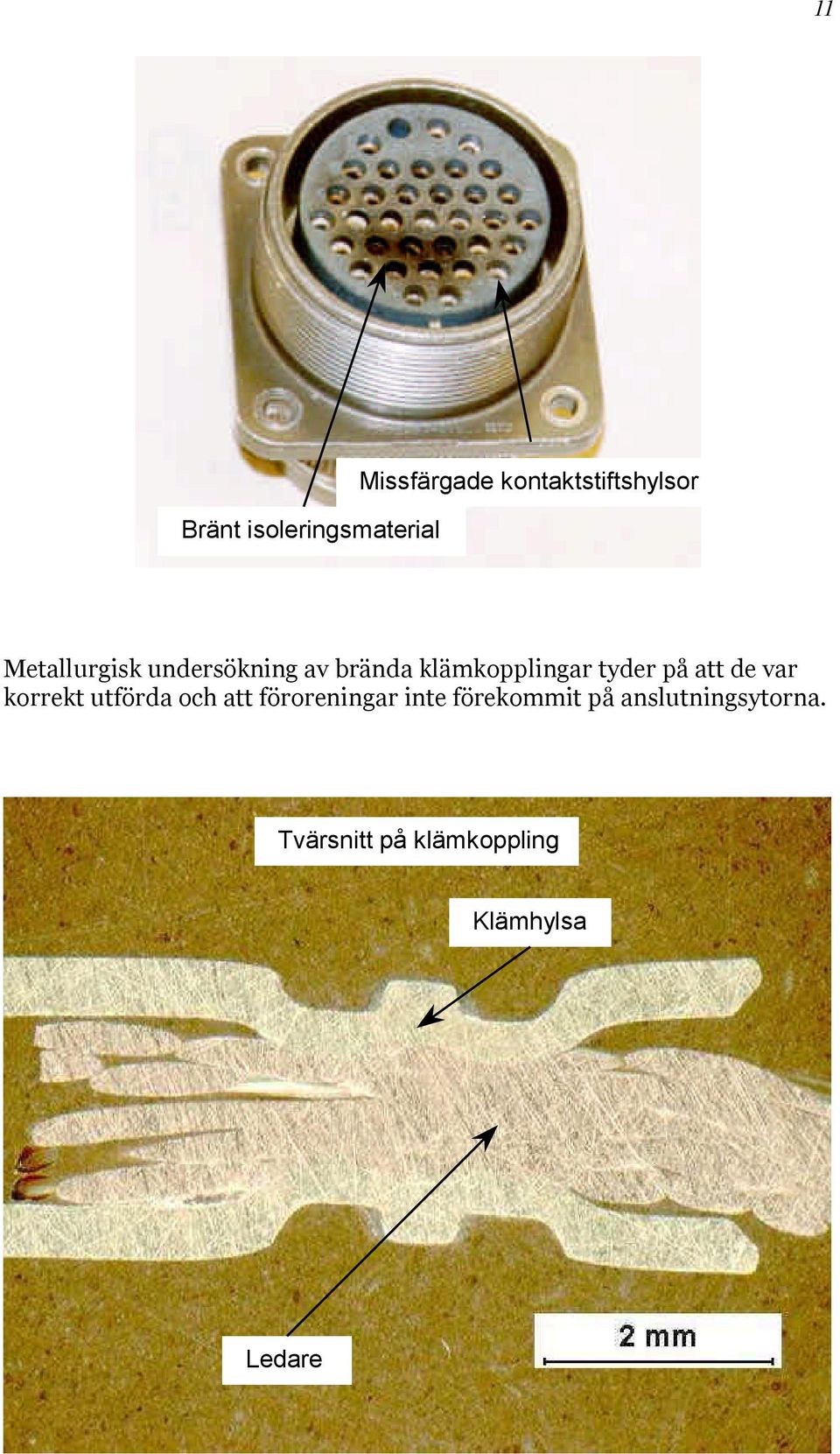 att de var korrekt utförda och att föroreningar inte