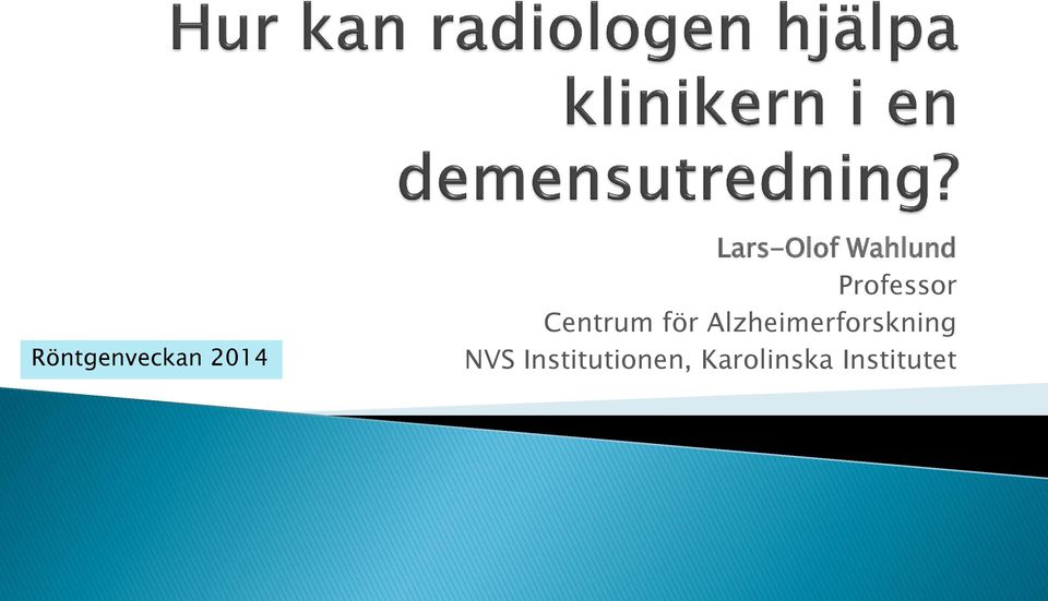 Alzheimerforskning NVS