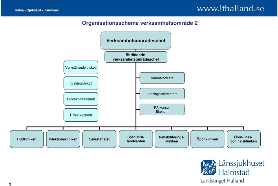 Produktionsutskott IT/VAS-utskott PA-konsult Ekonom Hudkliniken Infektionskliniken