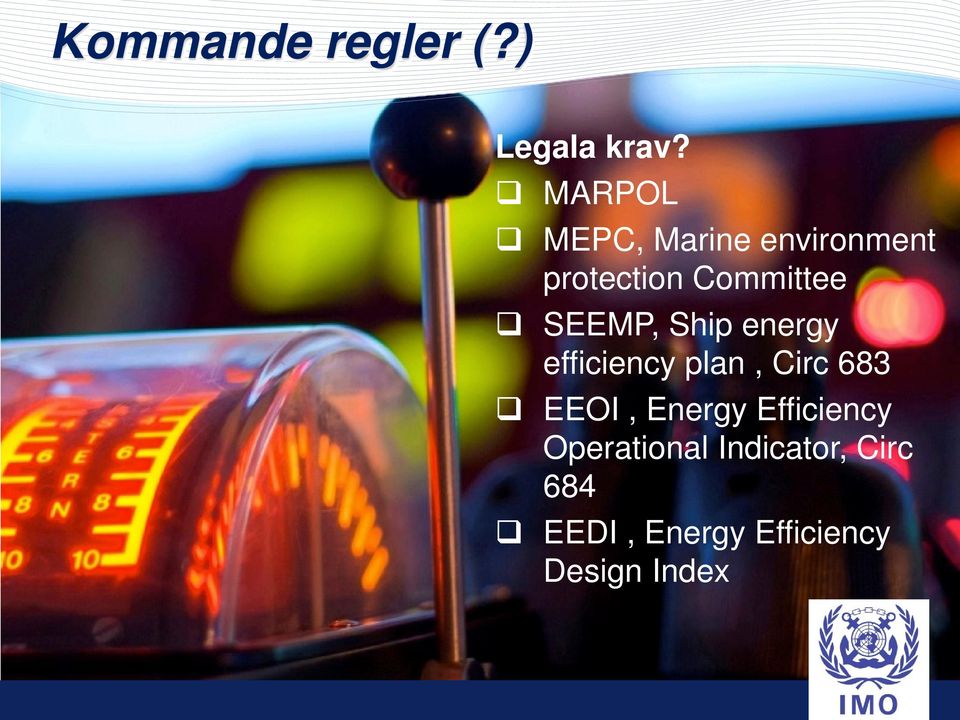 SEEMP, Ship energy efficiency plan, Circ 683 EEOI,