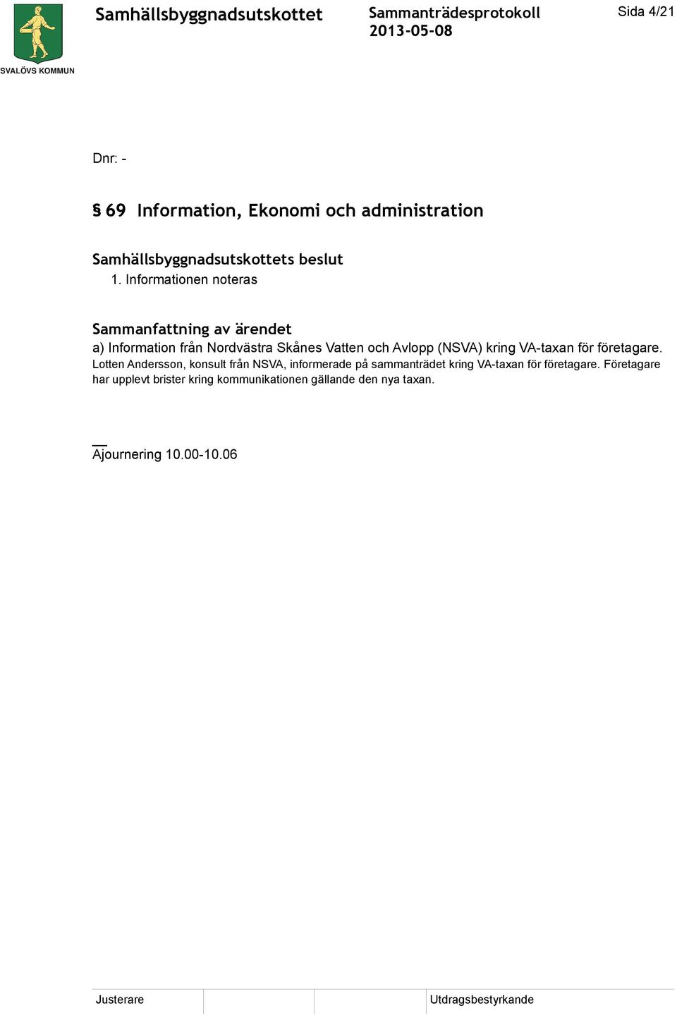 VA-taxan för företagare.