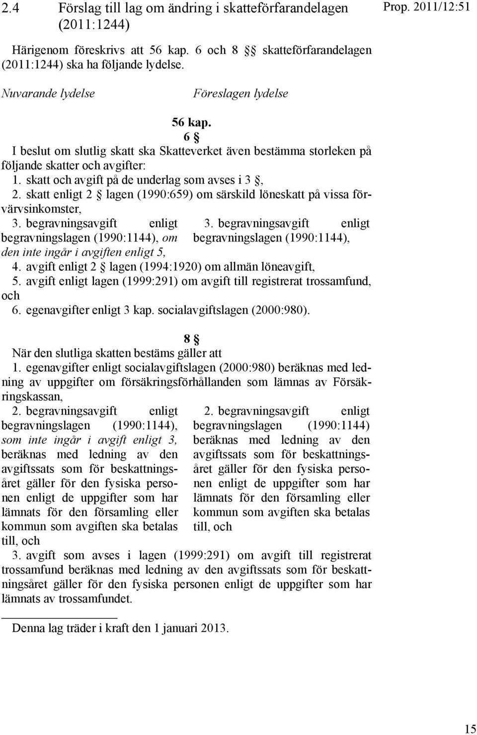 skatt enligt 2 lagen (1990:659) om särskild löneskatt på vissa förvärvsinkomster, 3. begravningsavgift enligt begravningslagen (1990:1144), om den inte ingår i avgiften enligt 5, 3.