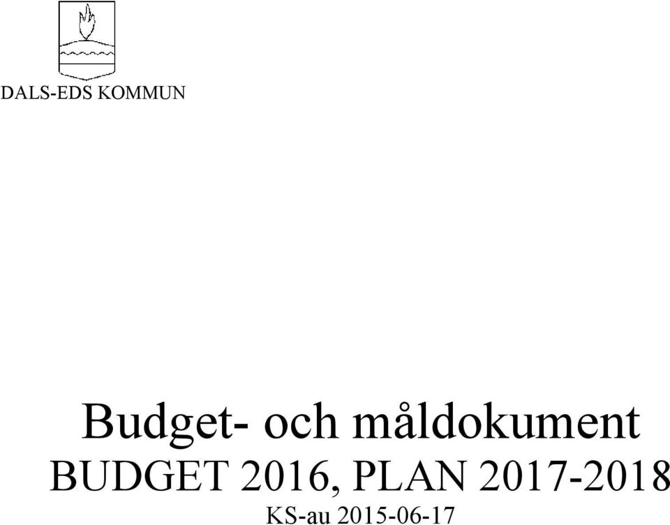 måldokument BUDGET