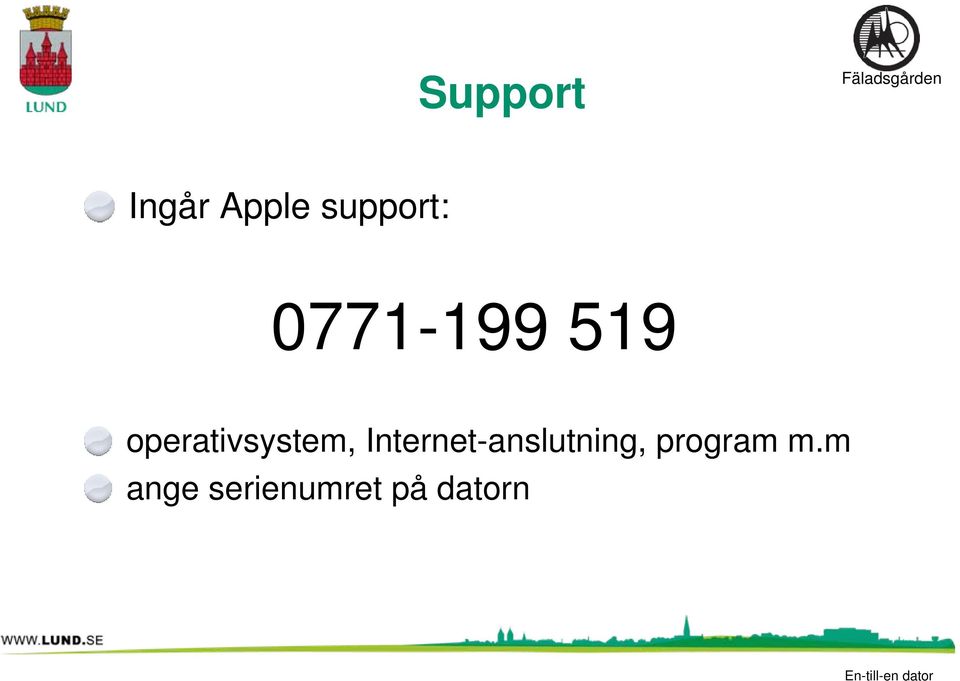 Internet-anslutning, program