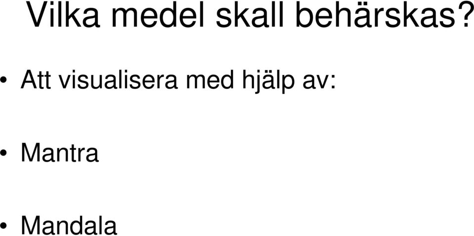 Att visualisera