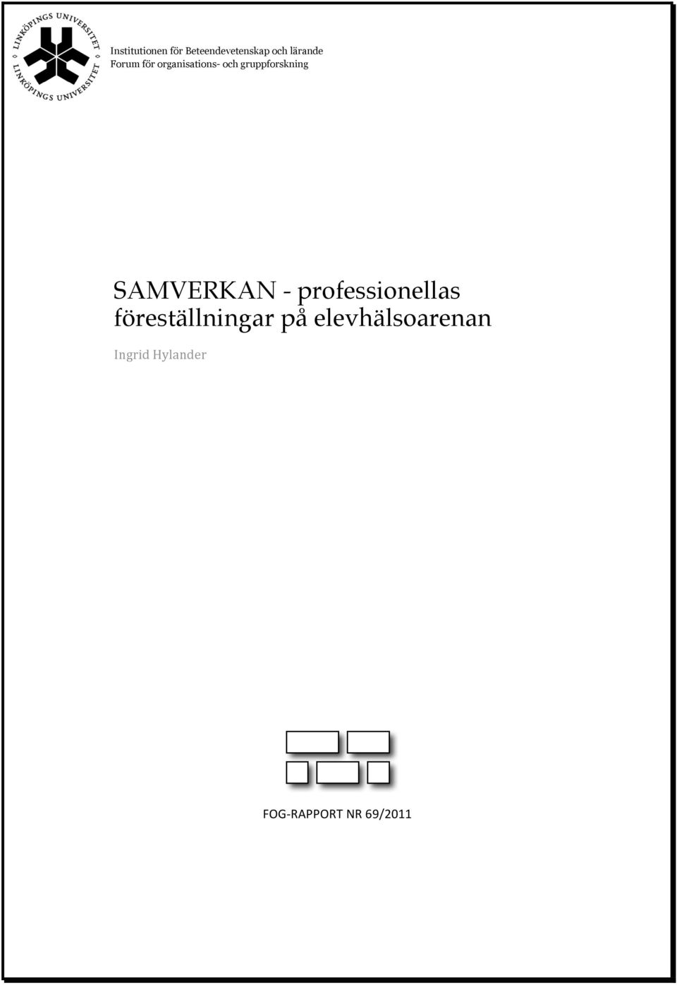 SAMVERKAN - professionellas föreställningar på