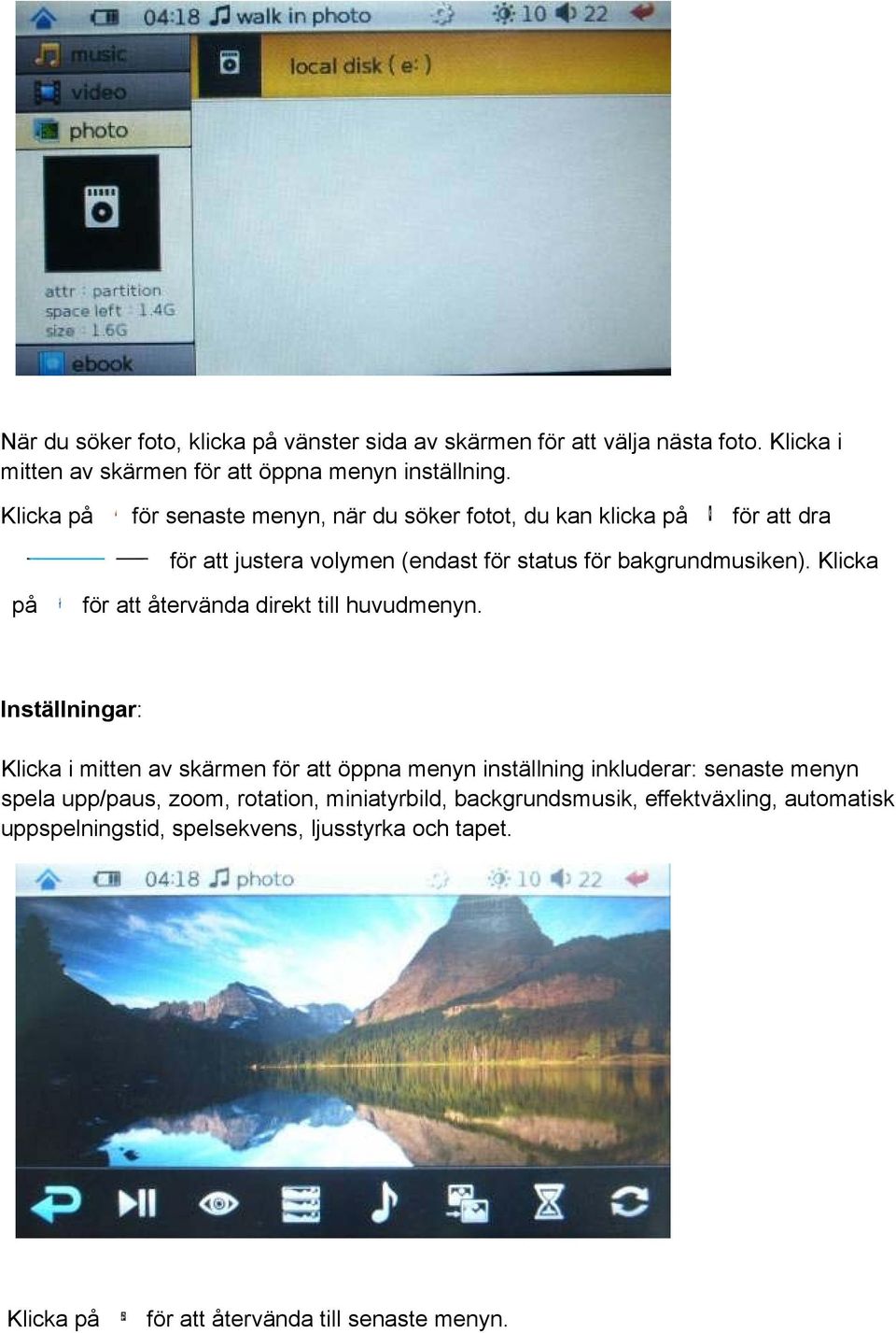 Klicka på för att återvända direkt till huvudmenyn.