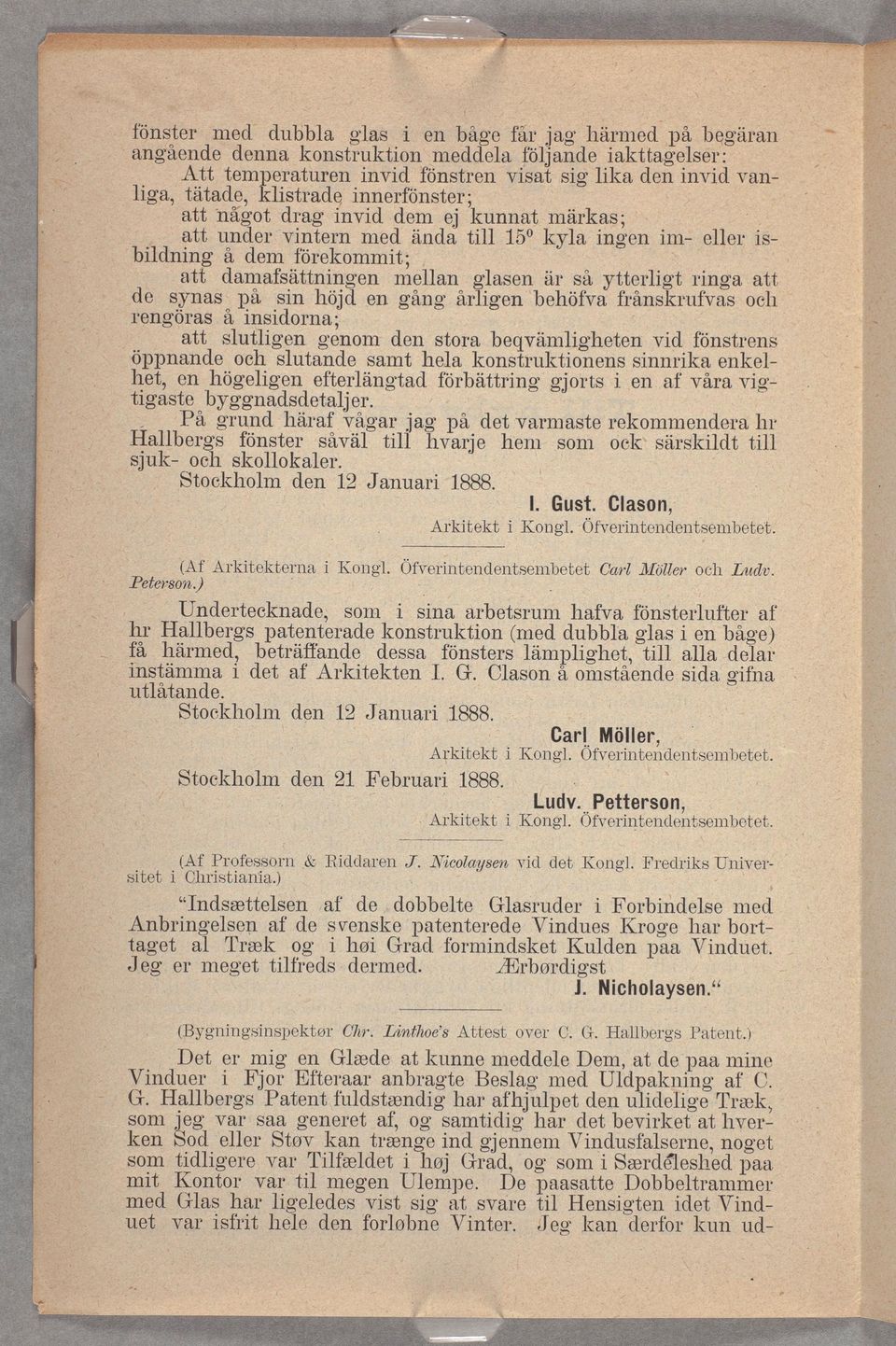 dssa s här ämpght få nstämma dt utåtand Arktktn I 12 Januar G Cason 21 Fbruar & Rddarn Car_ Mör Kong Ofvrntntsmbtt 1888 Arktkt (Af Prossorn Chrstana) önstruftr gas n båg) t aa dar å omstånd sda gfna