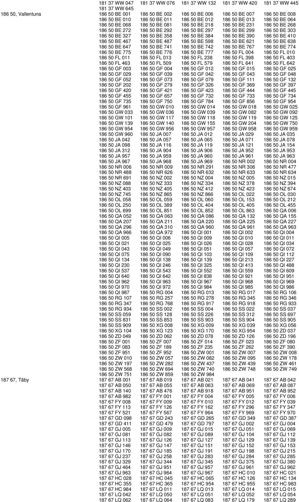 186 50 BE 358 186 50 BE 384 186 50 BE 390 186 50 BE 410 186 50 BE 467 186 50 BE 487 186 50 BE 598 186 50 BE 621 186 50 BE 638 186 50 BE 647 186 50 BE 741 186 50 BE 742 186 50 BE 767 186 50 BE 774 186