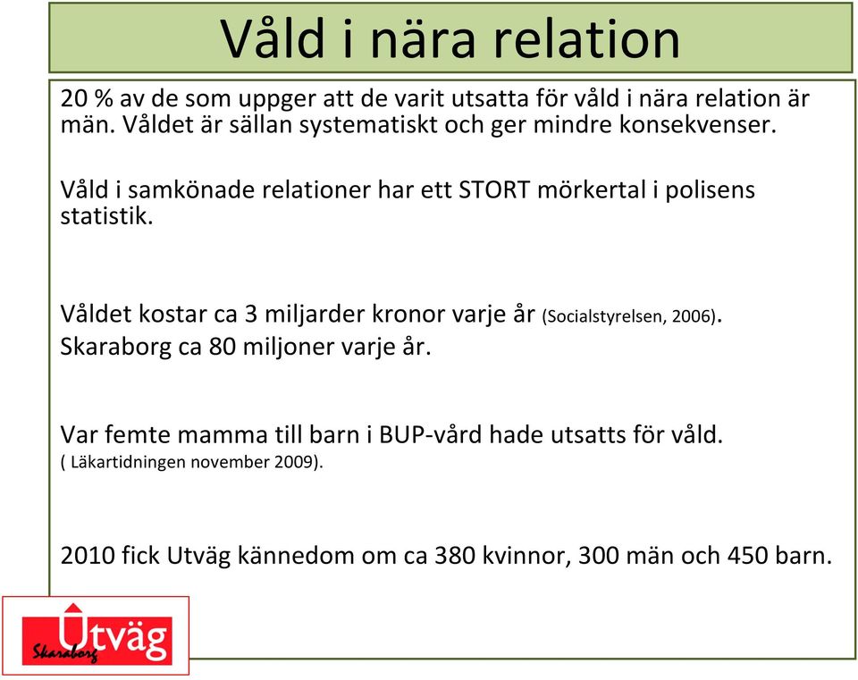 Våld i samkönade relationer har ett STORT mörkertal i polisens statistik.