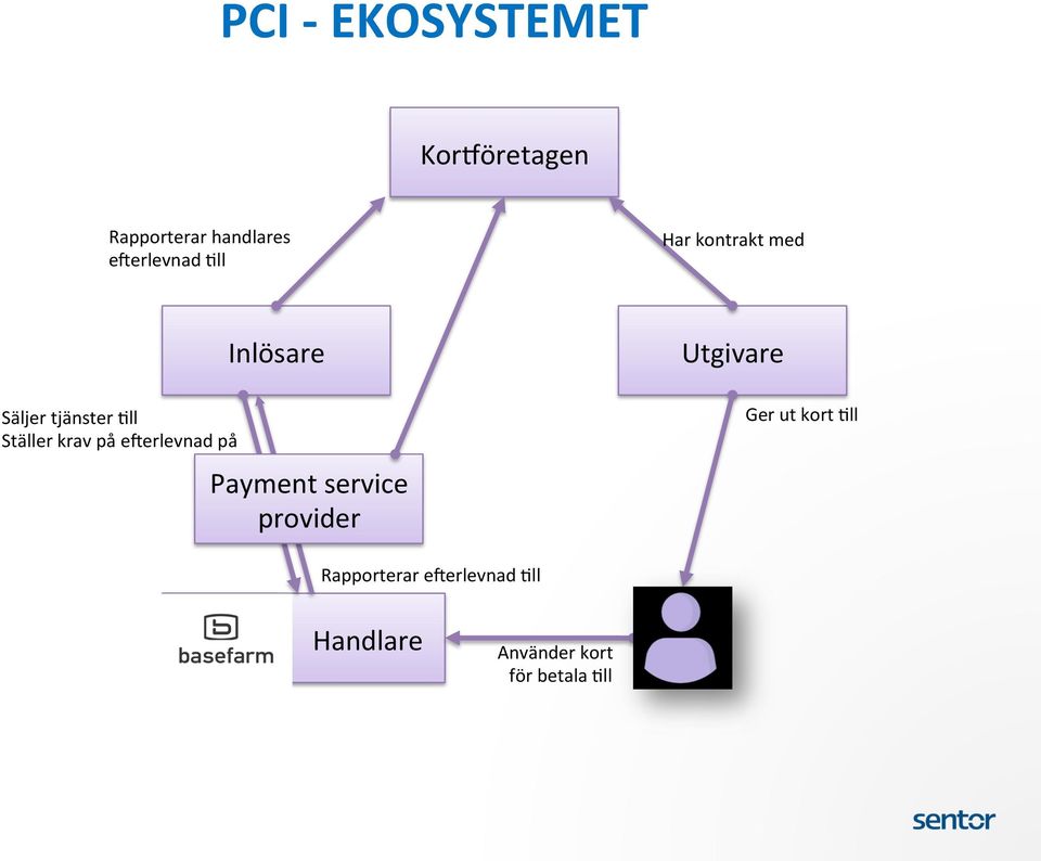 Inlösare Payment service provider Utgivare Ger ut kort Cll