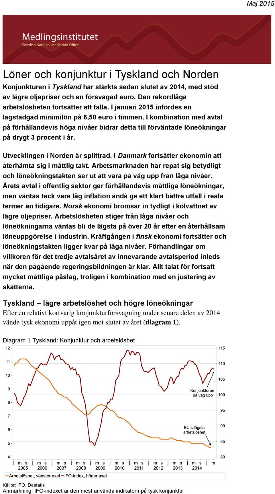 I kombination med avtal på förhållandevis höga nivåer bidrar detta till förväntade löneökningar på drygt 3 procent i år. Utvecklingen i Norden är splittrad.