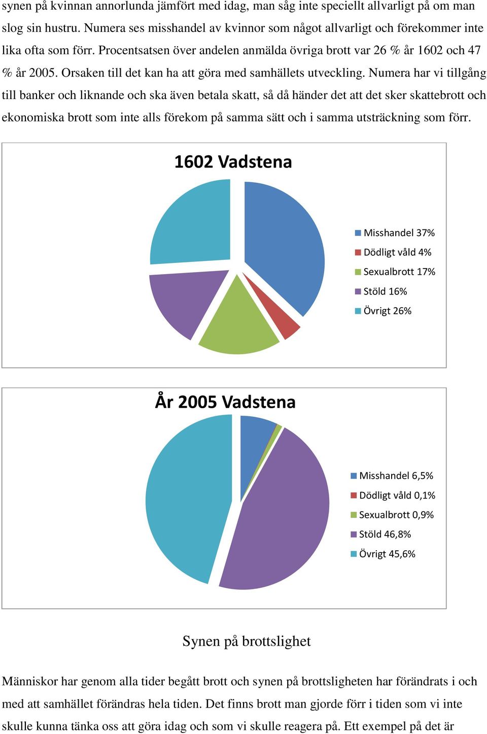 Numera har vi tillgång till banker och liknande och ska även betala skatt, så då händer det att det sker skattebrott och ekonomiska brott som inte alls förekom på samma sätt och i samma utsträckning