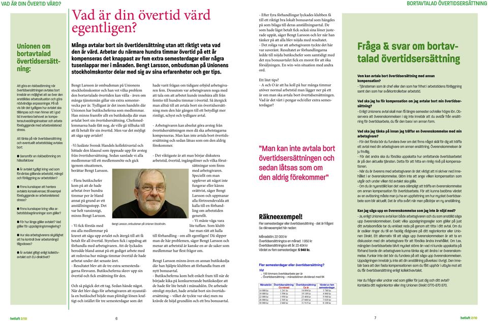 Att täka på ä övtidssättig och evetuellt abtidslag avtalas bot: Geomfö e iskbedömig om hälsofakto Ä avtalet tydligt kig vad som fövätas gällade abtid, mägd och föläggig av abtide?