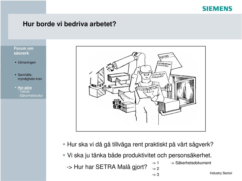 Vi ska ju tänka både produktivitet och