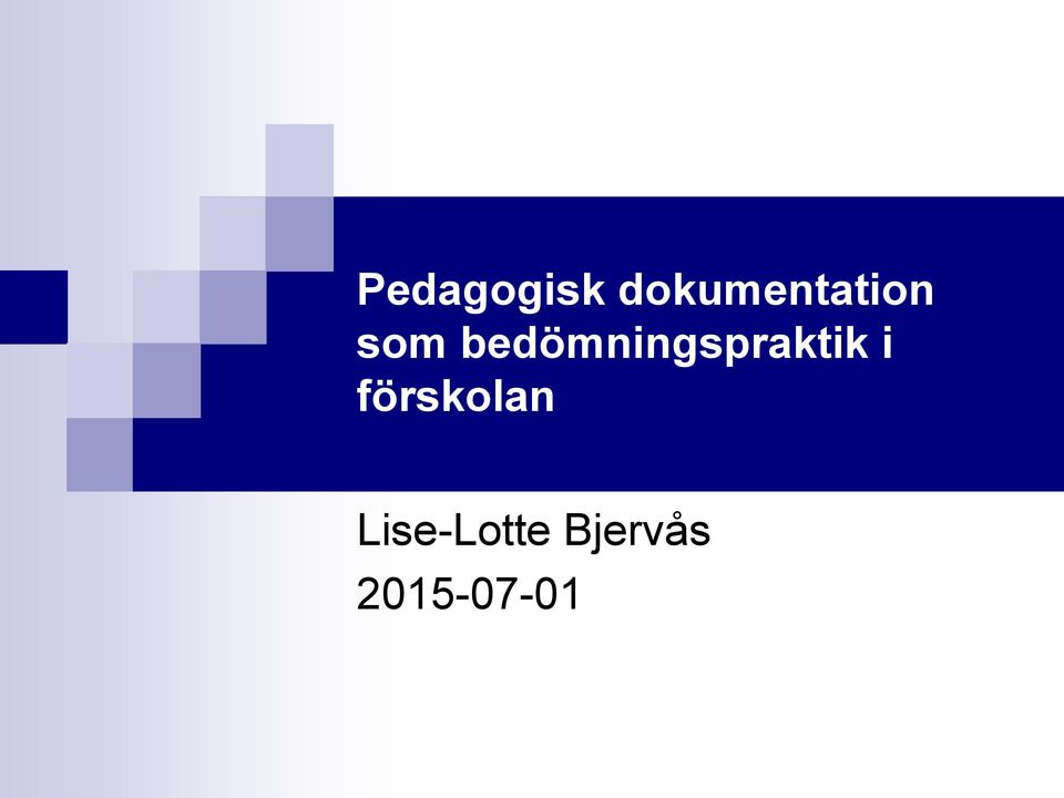 bedömningspraktik i