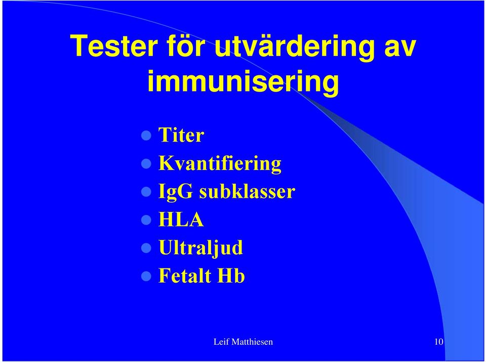 Kvantifiering IgG subklasser