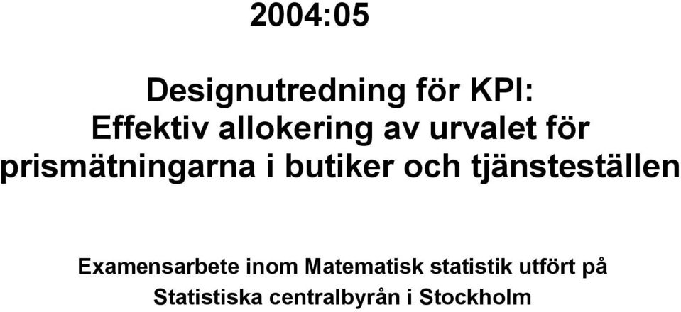 butiker oc tjästeställe Exaesarbete io