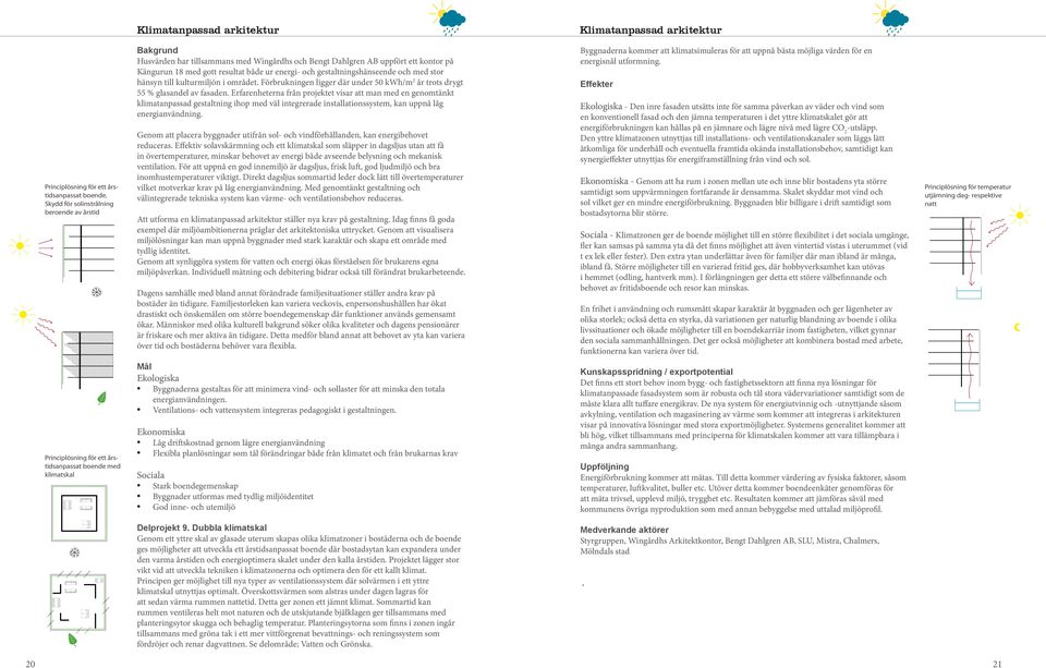 energier den kalla NTER/ SOMMAR r som naturlig er sommaren då er vintern släpps re solvinkel. Principlösning för ett årstidsanpassat boende.