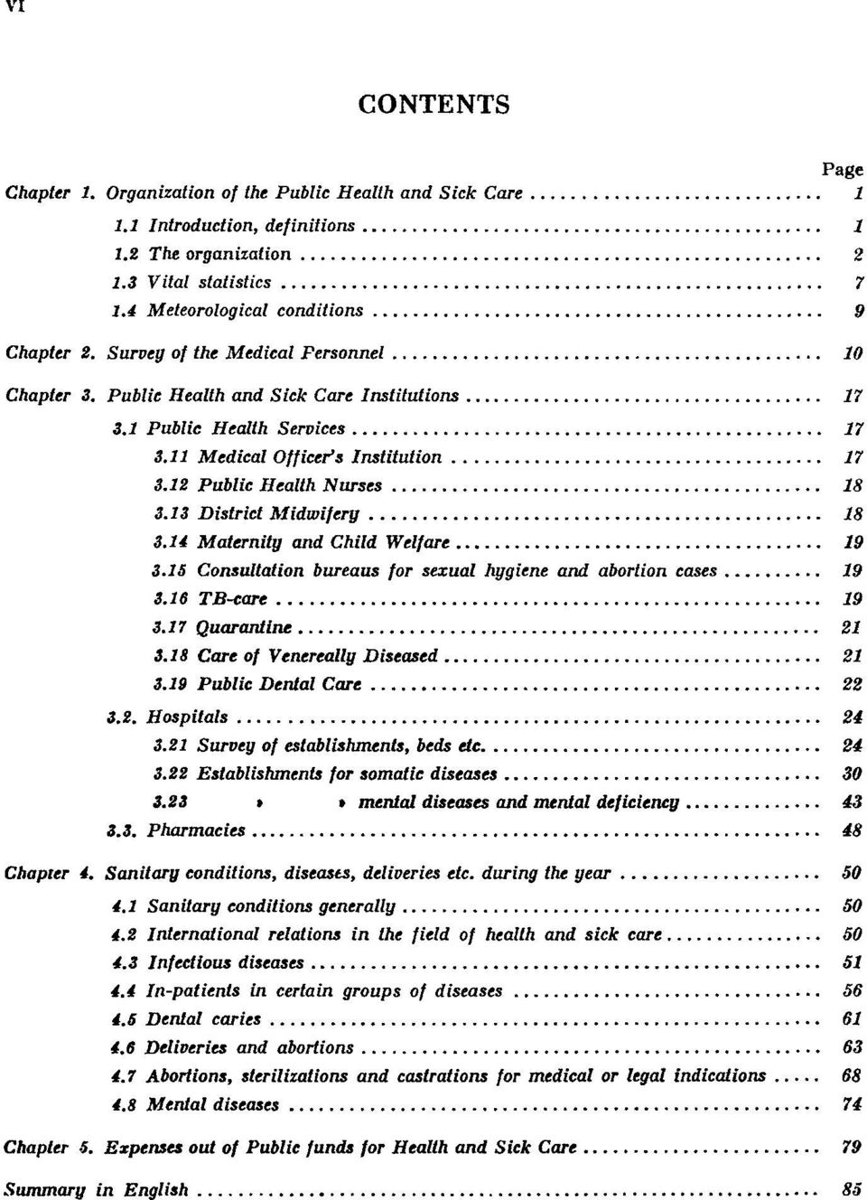 13 District Midwifery 18 3.14 Maternity and Child Welfare 19 3.15 Consultation bureaus for sexual hygiene and abortion cases 19 3.16 TB-care 19 3.17 Quarantine 21 3.