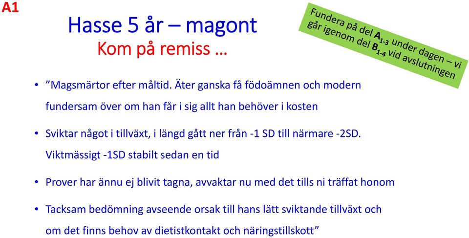 tillväxt, i längd gått ner från 1 SD till närmare 2SD.