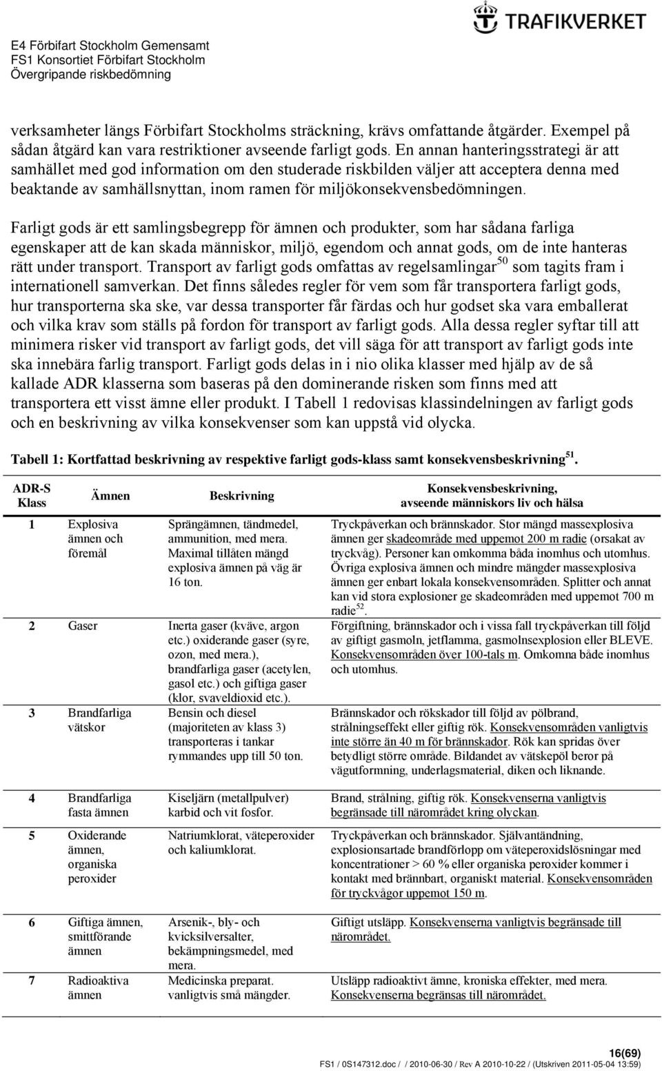 Farligt gods är ett samlingsbegrepp för ämnen och produkter, som har sådana farliga egenskaper att de kan skada människor, miljö, egendom och annat gods, om de inte hanteras rätt under transport.