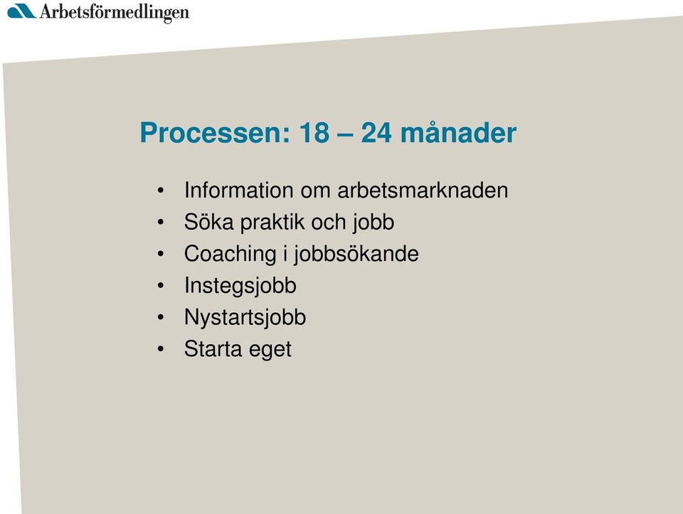 Söka praktik och jobb Coaching i