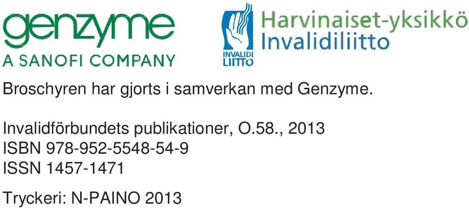 Invalidförbundets publikationer, O.58.