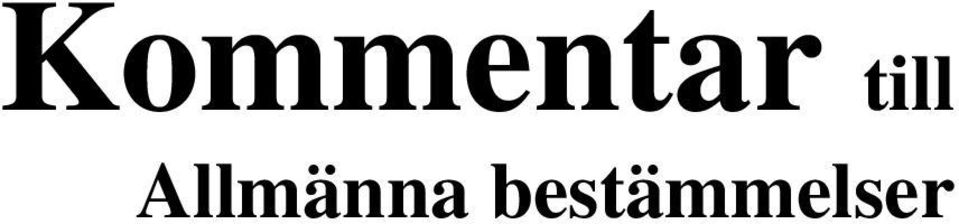 Allmänna