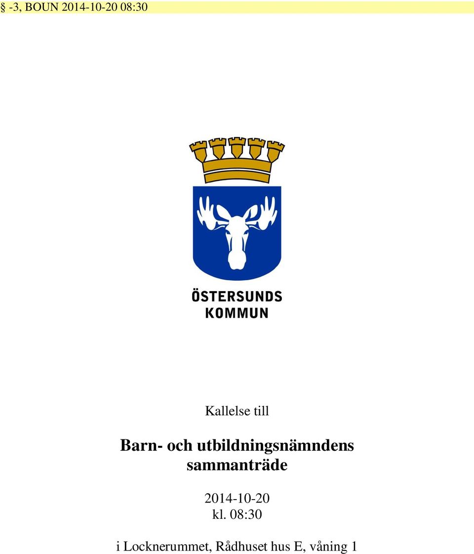 sammanträde 2014-10-20 kl.