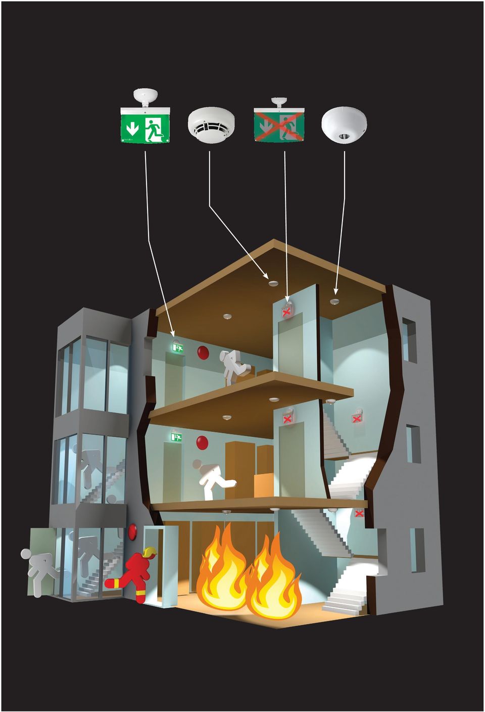 prodex firescape en intelligent vägvisare Brandlarmsystemet Prodex FIREscape  ger tidig upptäckt vid brand och säker utrymning. - PDF Gratis nedladdning