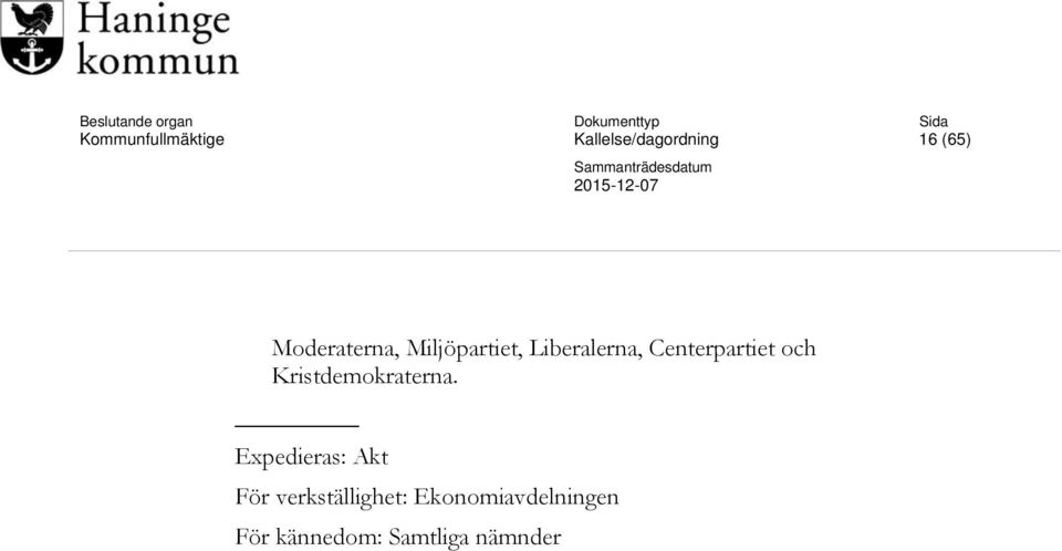 Centerpartiet och Kristdemokraterna.