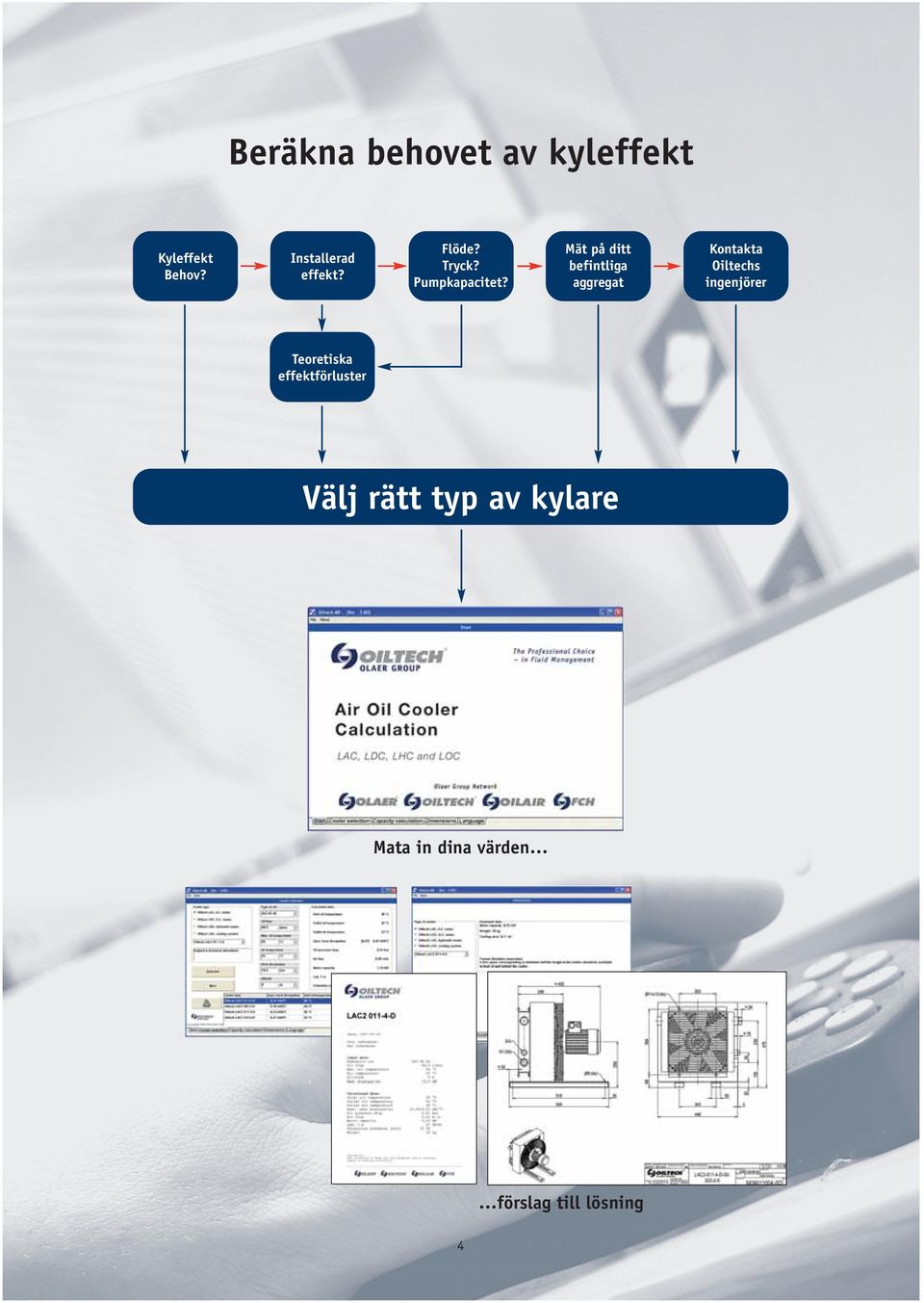 Mät på ditt befintliga aggregat Kontakta Oiltechs ingenjörer