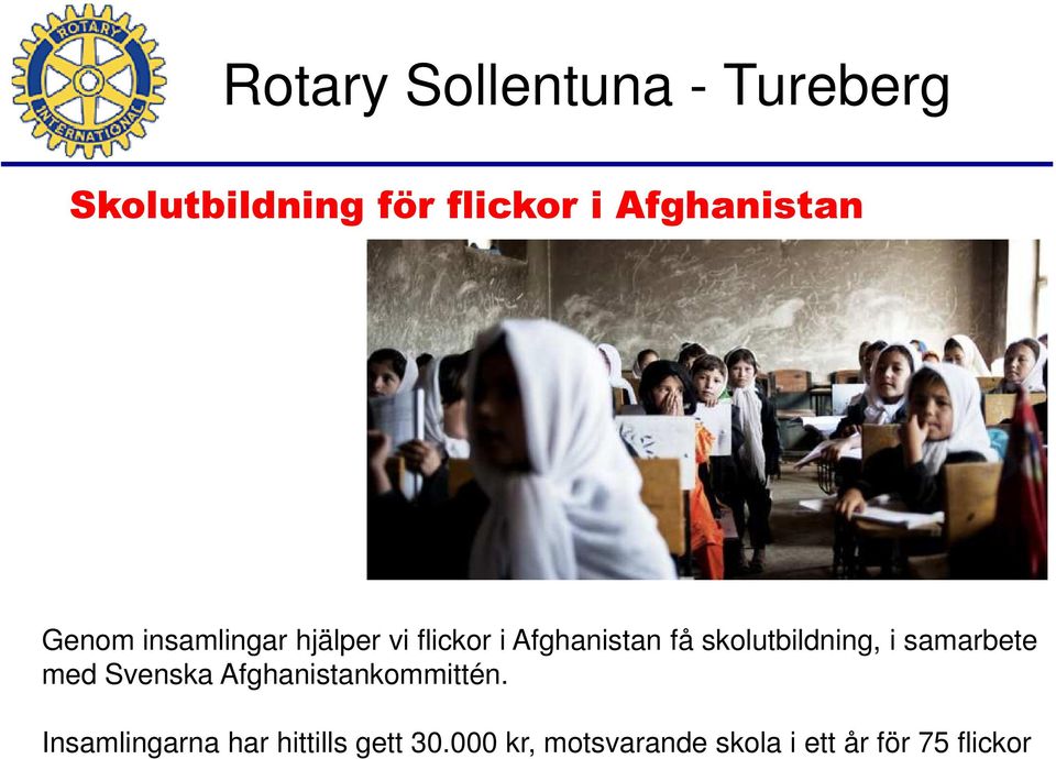 samarbete med Svenska Afghanistankommittén.