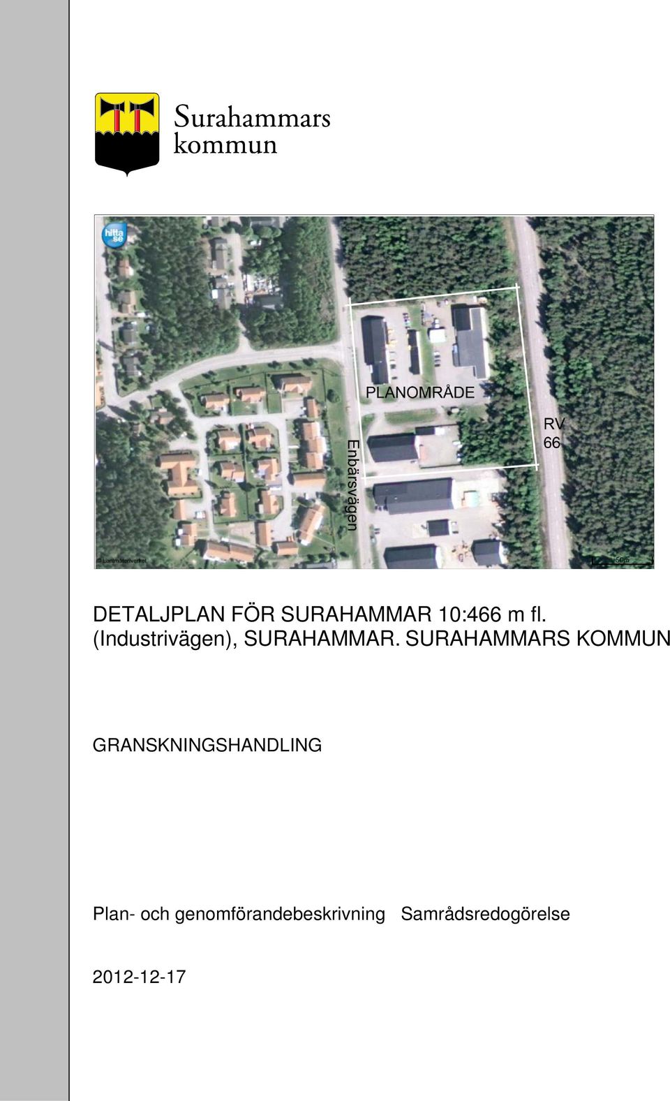 SURAHAMMARS KOMMUN GRANSKNINGSHANDLING