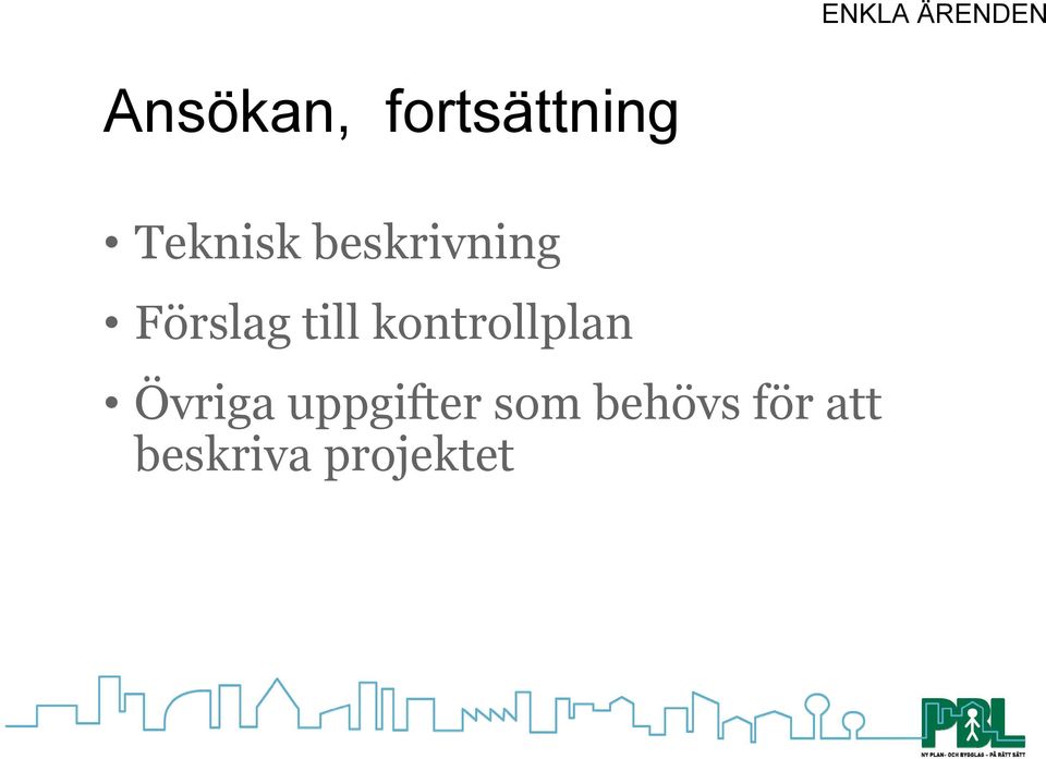 kontrollplan Övriga uppgifter