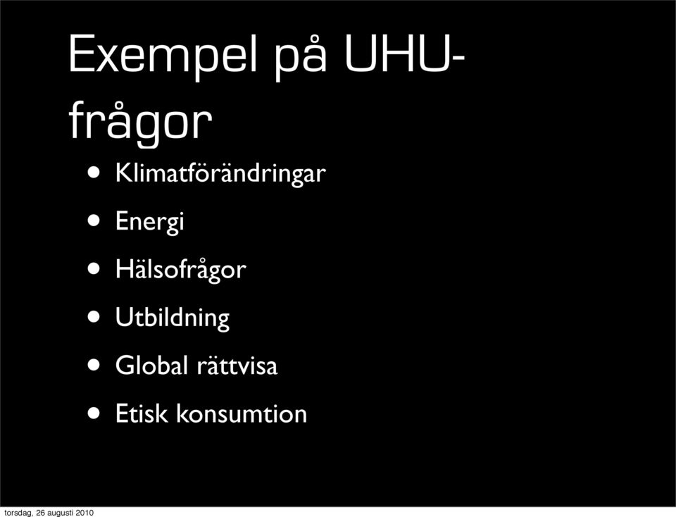 Hälsofrågor Utbildning