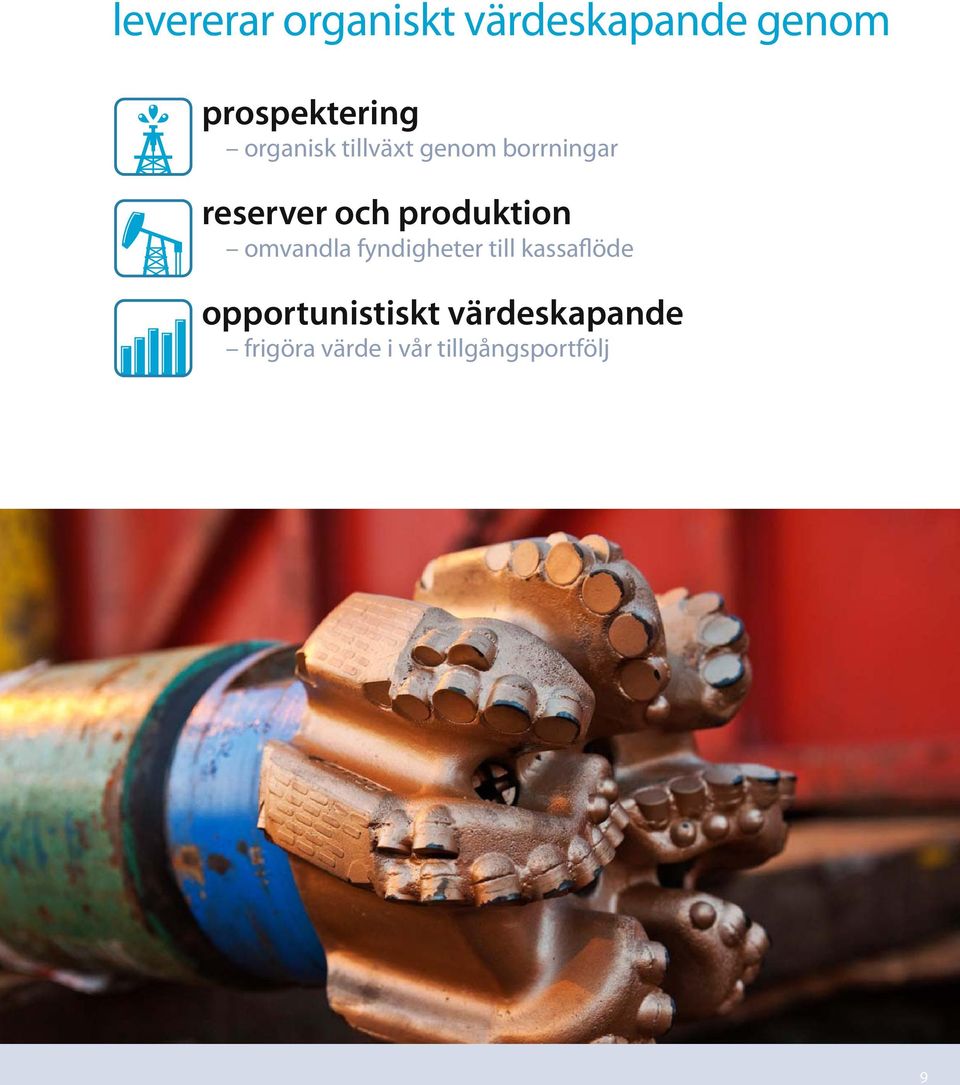 produktion omvandla fyndigheter till kassaflöde