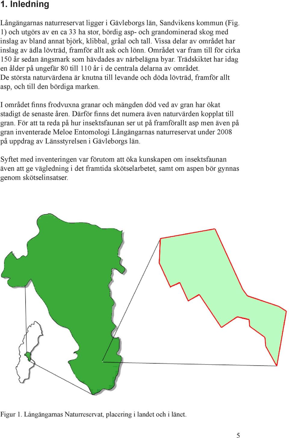 Vissa delar av området har inslag av ädla lövträd, framför allt ask och lönn. Området var fram till för cirka 150 år sedan ängsmark som hävdades av närbelägna byar.