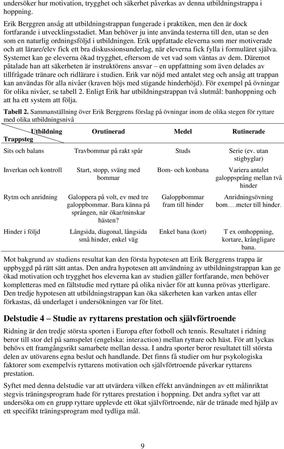 Man behöver ju inte använda testerna till den, utan se den som en naturlig ordningsföljd i utbildningen.