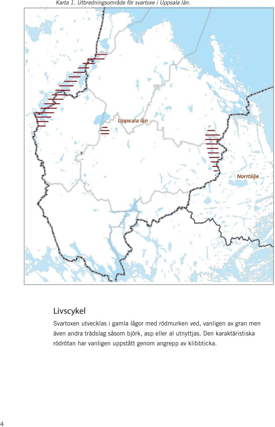 vanligen av gran men även andra trädslag såsom björk, asp eller al