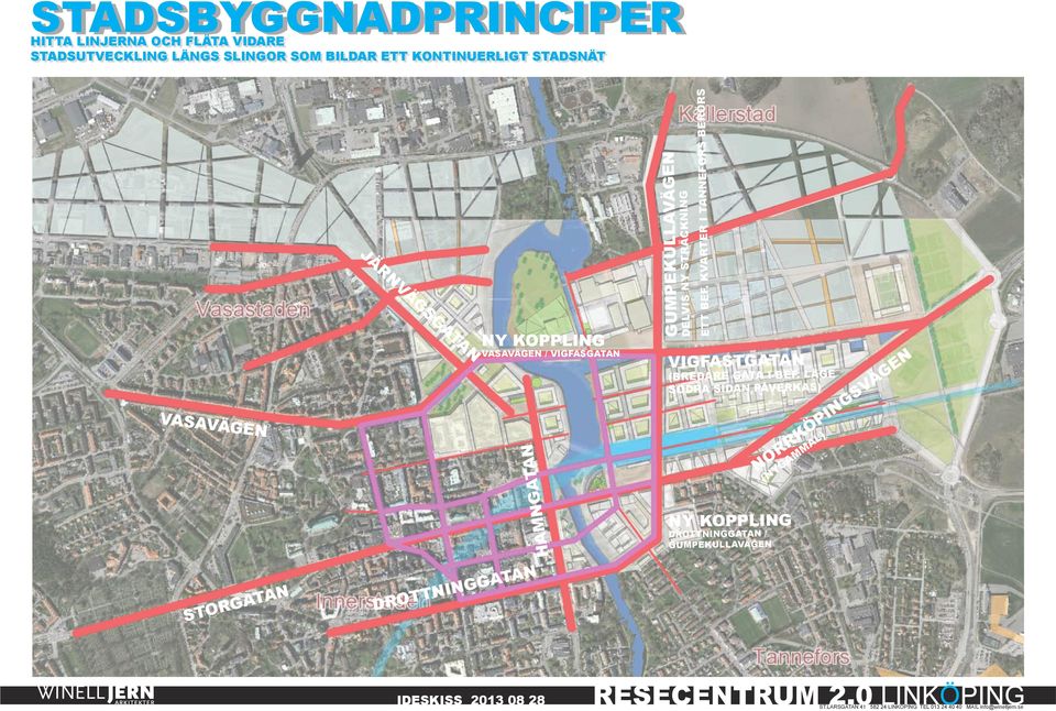 KVARTER I TANNEFORS BERÖRS GUMPEKULLAVÄGEN DELVIS NY STRÄCKNING JÄRNVÄGSGATAN VASAVÄGEN NY KOPPLING