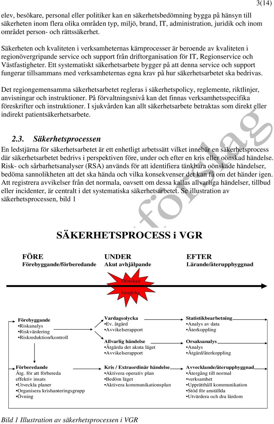 Säkerheten och kvaliteten i verksamheternas kärnprocesser är beroende av kvaliteten i regionövergripande service och support från driftorganisation för IT, Regionservice och Västfastigheter.