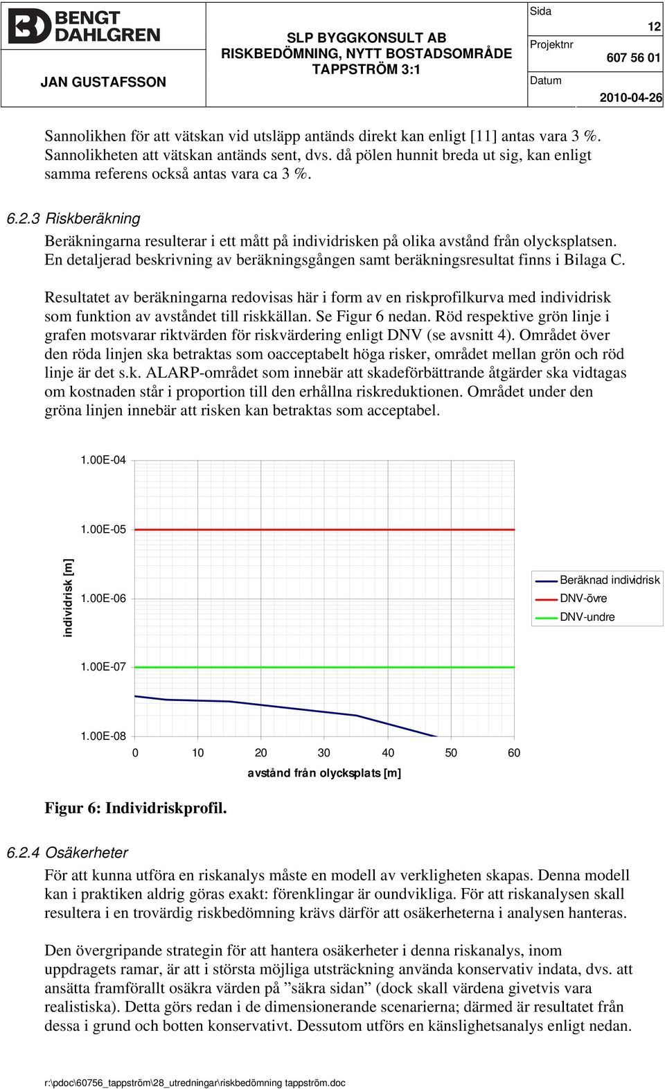 En detaljerad beskrivning av beräkningsgången samt beräkningsresultat finns i Bilaga C.